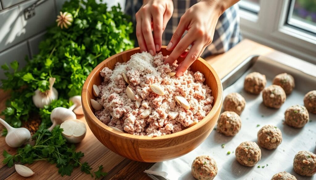 Paleo Turkey Meatball Preparation Paleo Turkey Meatball Preparation
