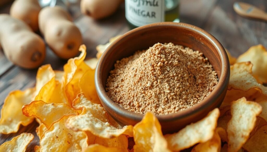 Salt and Vinegar Chip Seasoning Technique Salt and Vinegar Chip Seasoning Technique
